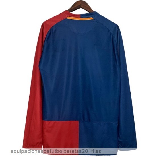 Nuevo 1ª Manga Larga Barcelona Retro 2008 2009 Azul Rojo Baratas